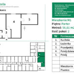 M1 Mieszkanie 2 pokojowe 56,61 m2
