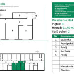M24 Mieszkanie 3 pokojowe 61,45